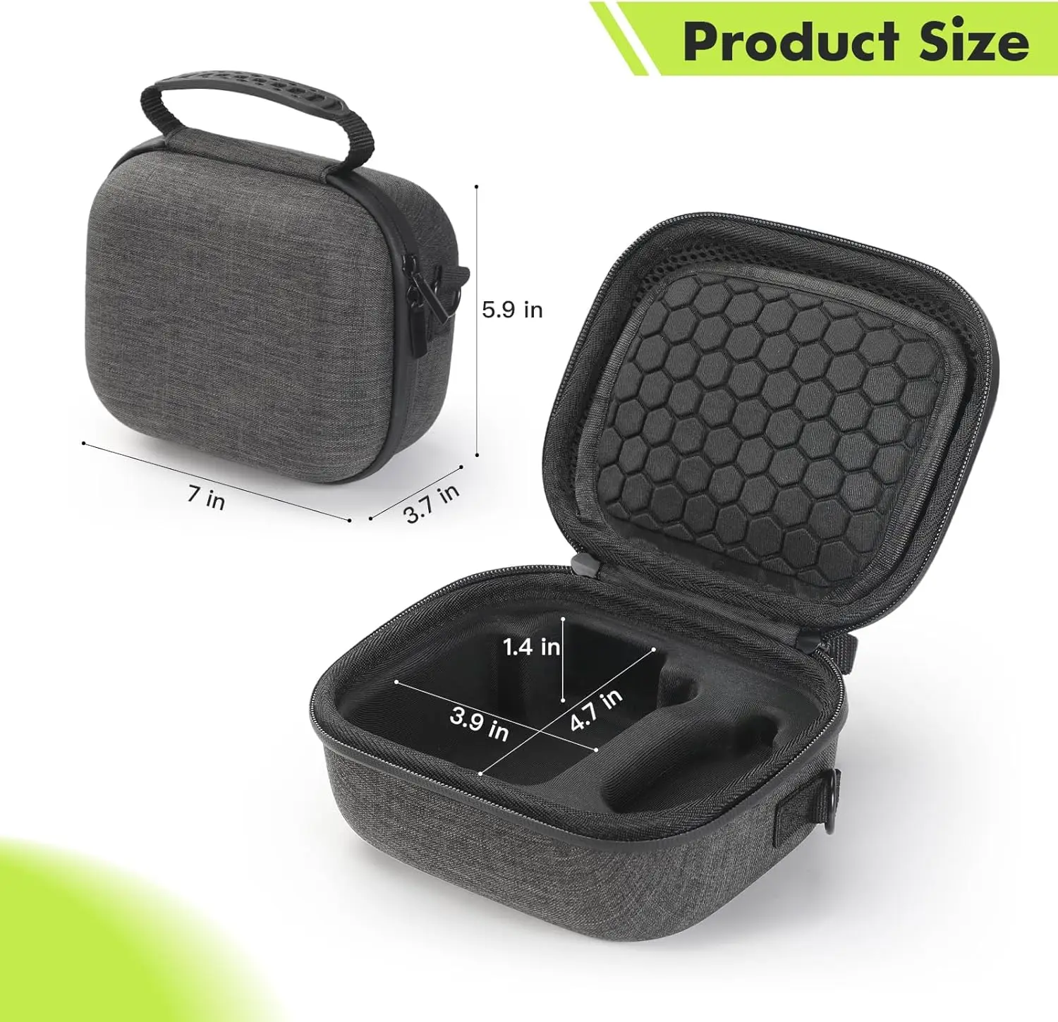 Hard Carrying Case for XbotGo Camera Remote & Accessories (Black)