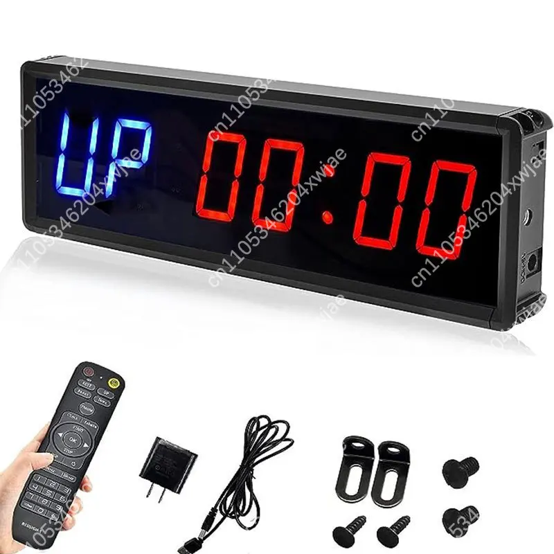 Multifunction Fitness Interval Timer with Large LCD Display for HIIT Workout Gym Home Use Magnetic Back Portable