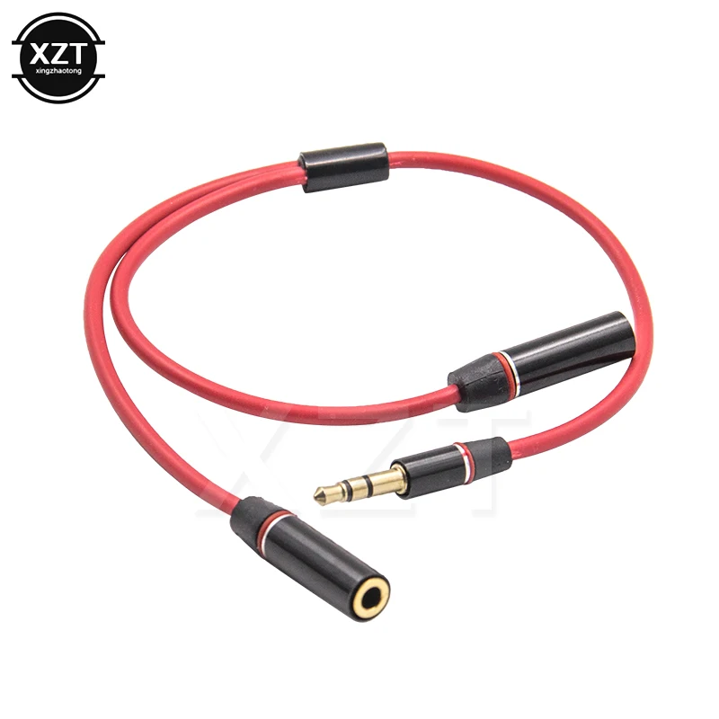 

3.5mm Audio Cable Splitter For Headphones Speakers Jack 3.5mm Male to 2 Female Mic Y Splitter AUX Cable Headset Splitter Adapter