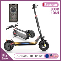 Electric Scooter iScooter iX3 Folding, 10 inch Off Road Pneumatic Tubeless Tires, 800W Motor, 48V 10Ah Battery, 40 km/h Max Speed