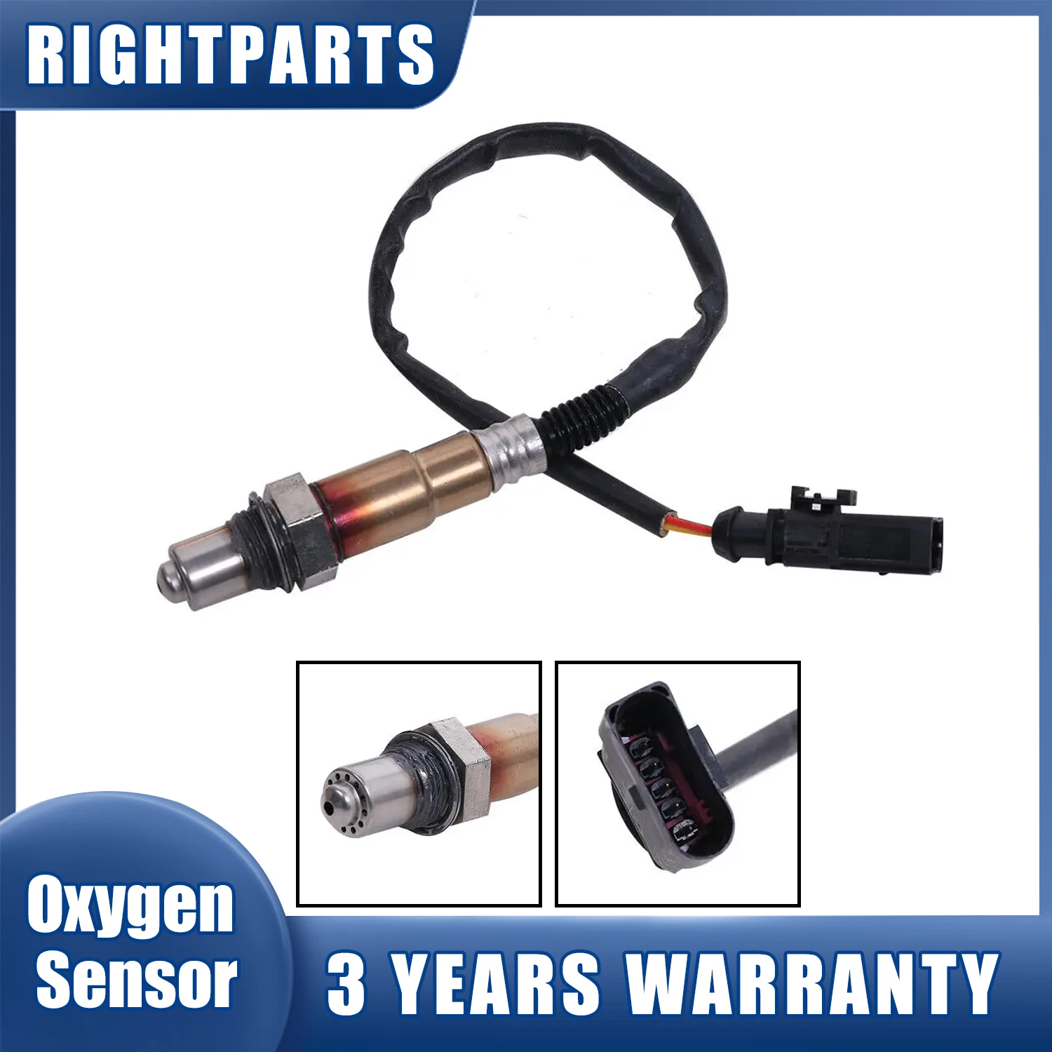 RIGHTPARTS 8K0906262C Upstream Lambda O2 Oxygen Sensor 8K0 906 262C For AUDI A4 A4 Allroad A4 Avant A5 A5 Sportback Q5 Q7