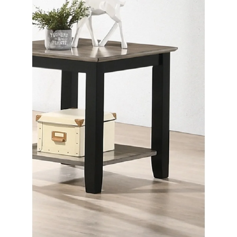 Simples e moderno olhar de madeira 1pc mesa final sala estar sofá mesa lateral madeira de borracha maciça