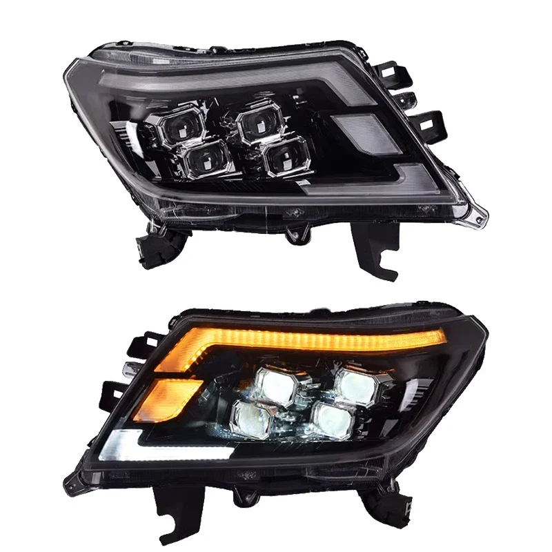 

ality Nissan Navara D40 D23 NP300 Headlights 2014 2023 Car Accessories Front Head Light Upgrade LED Headlamp for Nissancustom