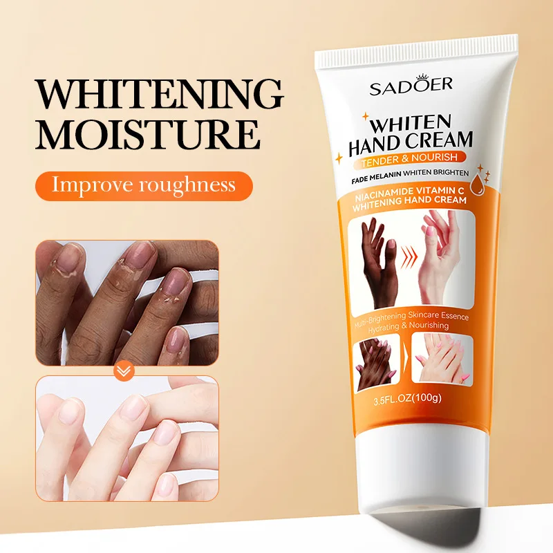 

SADOER Skin Whitening Hand Cream Moisturizing Tender Nourish Non Greasy Hydrating Beauty Skin Care