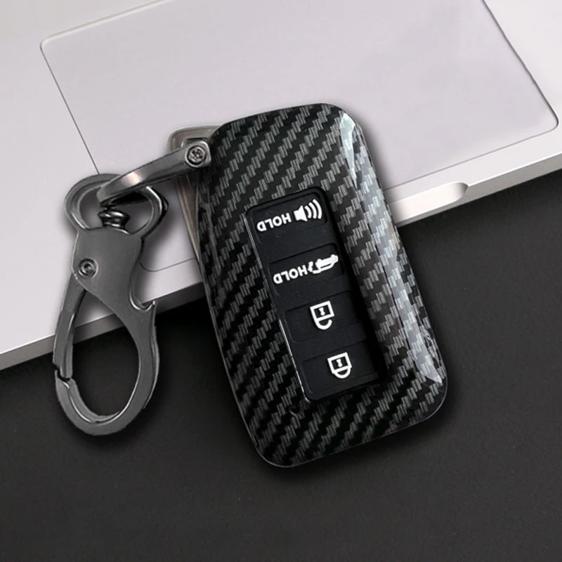 Carbon ABS Car Remote Key Case Cover Shell For Lexus NX GS RX IS ES GX LX RC 200 250 350 LS 450H 300H Keychain Accessories