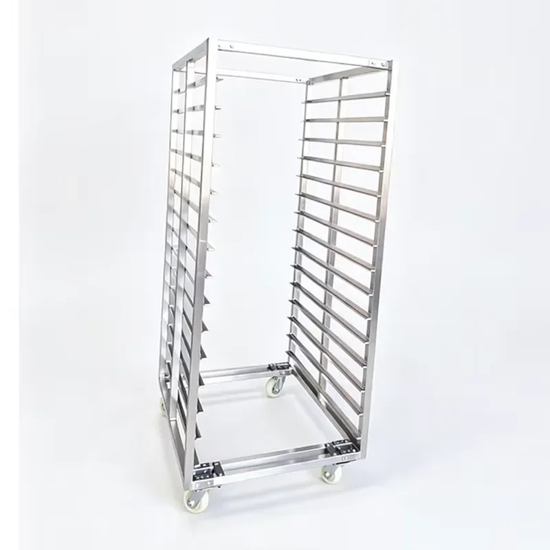 Height-adjustable food-grade stainless steel aluminum bread rack for bread cooling, baking, quick rotation, and display