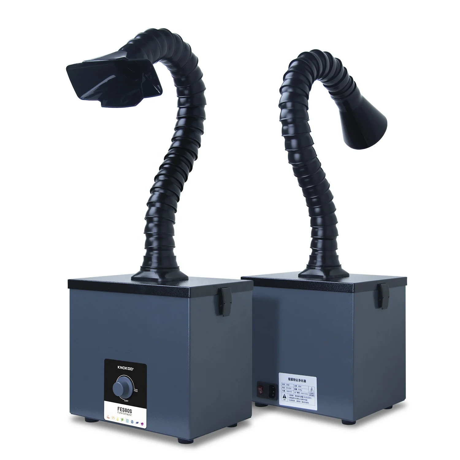 

KNOKOO FES80S Portable Fume Extraction System for la ser Engraving, Mobile Phone Repair, Silk Screen Printing & Rosin Welding