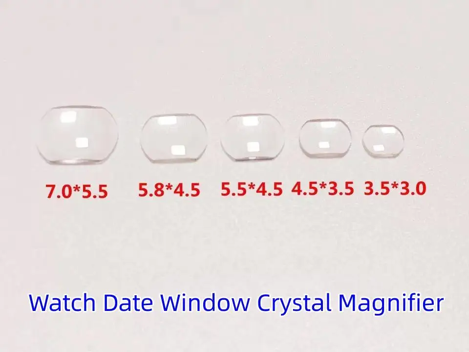 Watch Date Window Crystal Magnifier Tool Sapphire Bubble Magnifier Lens High Transparency Watch Glass 3.5x3.0mm-7.0x5.5mm YZC040