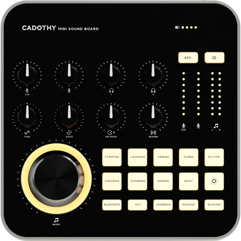 CADOTHY Professional New SNS01 Superior Audio Quality Sound Board For Live Broadcast High-Performance Streaming