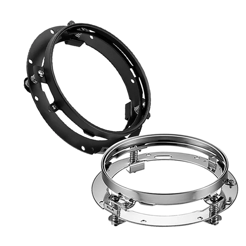 7 Inch Round LED Headlight Mounting Bracket Ring For Car Jeep Wrangler JK Land Rover Defender for H-arley Motorcycle 7