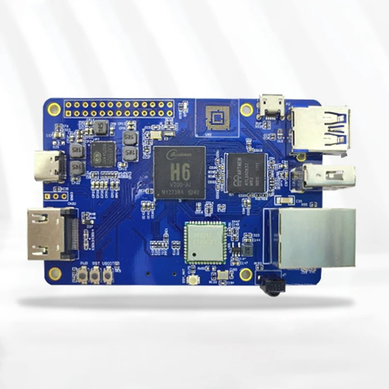 Placa de desarrollo Lctech Pi H6, placa de desarrollo AI Open Source Maker, compatible con Linux y Android para Raspberry Pi