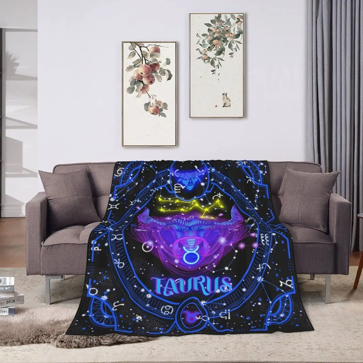 

Anime Taurus blanket, zodiac blanket, astrology customization, flange blanket, twelve zodiac signs