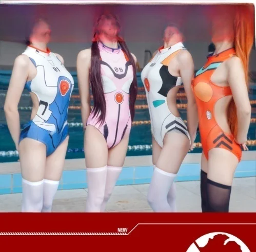 

Mimoi Closet Japanese Sle EVA Anime Dead Sea Swimsuit Sexy Pure Desire Women's One-Piece Swimsuit High Elastici Qui Dry