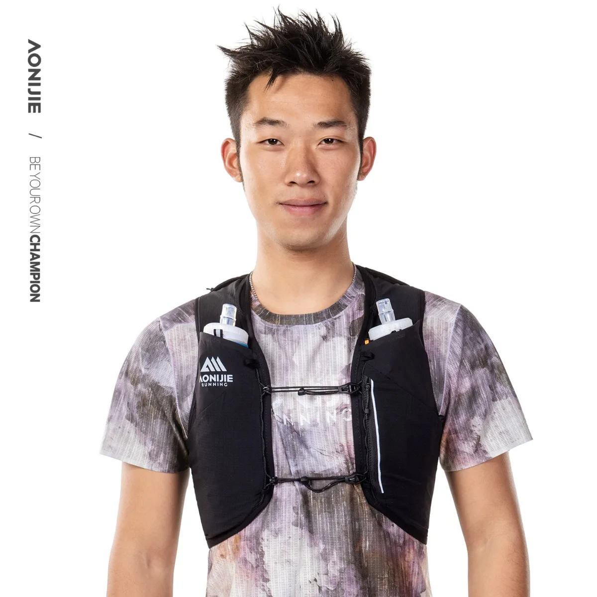 AONIJIE MB 8L Lightweight Running Backpack with Stick Holder Multi-Compartment Storage Bag for Trail Hiking Climbing Cycling