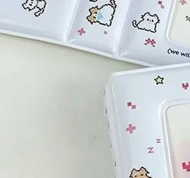 3 Inch 40 Slot Photo Card Card Holder Kpop Binder Idol Postcard Lomo Card Photo Album Collector Card Binder Photocards