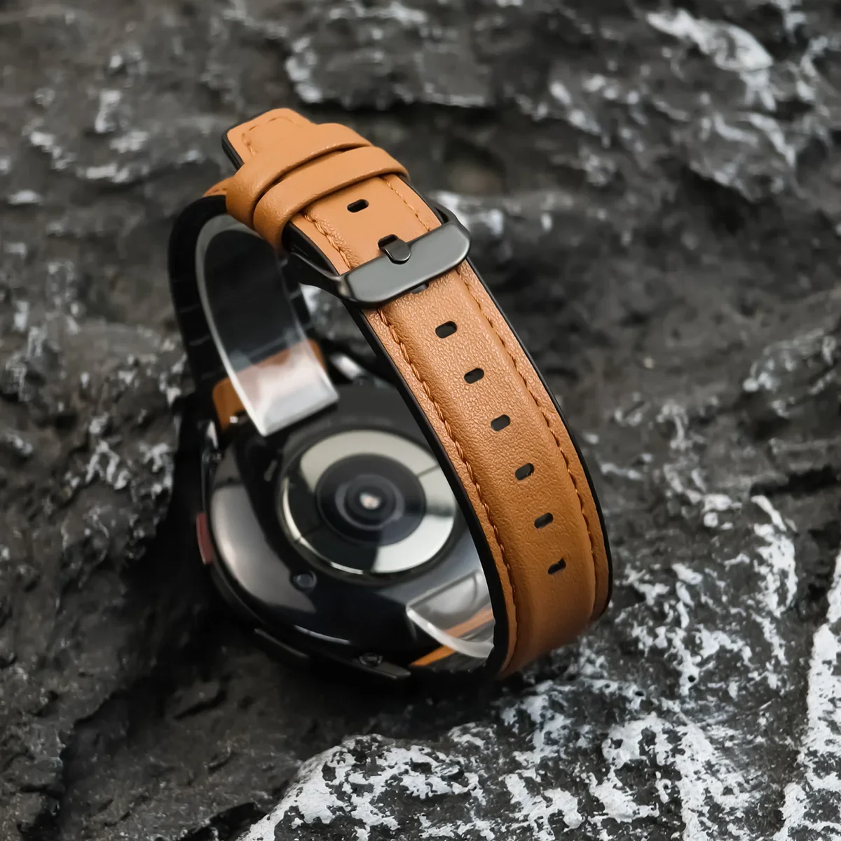 20 مللي متر 22 مللي متر حزام سيليكون جلدي لساعة سامسونج جالاكسي 7 6 5 4 40/44 مللي متر 6 كلاسيكي جير S3 الفرقة لهواوي GT4 في نهاية المطاف سوار #4