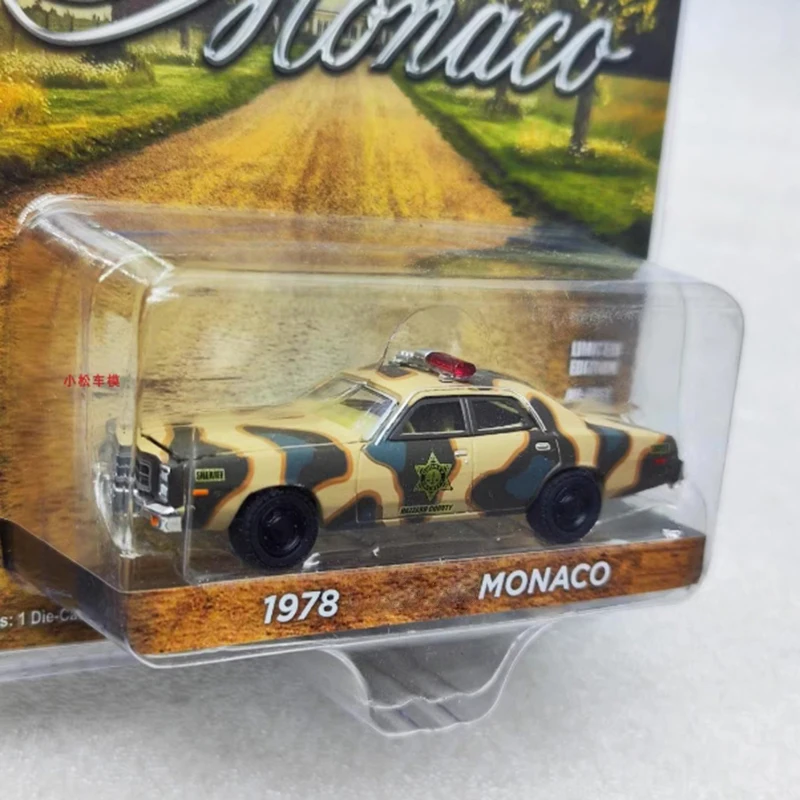 

Greenlight масштаб 1:64 1978 Монако 30326, имитация сплава, модель автомобиля, статическая коллекция, украшенные праздничные игрушки, сувенирный подарок