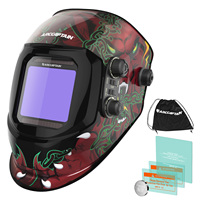 ARCCAPTAIN Auto Darkening Welding Helmet 100 x 93 mm Welding Mask Large View True Colour Hood Wide Shade 4/9-13 for MIG MAG TIG