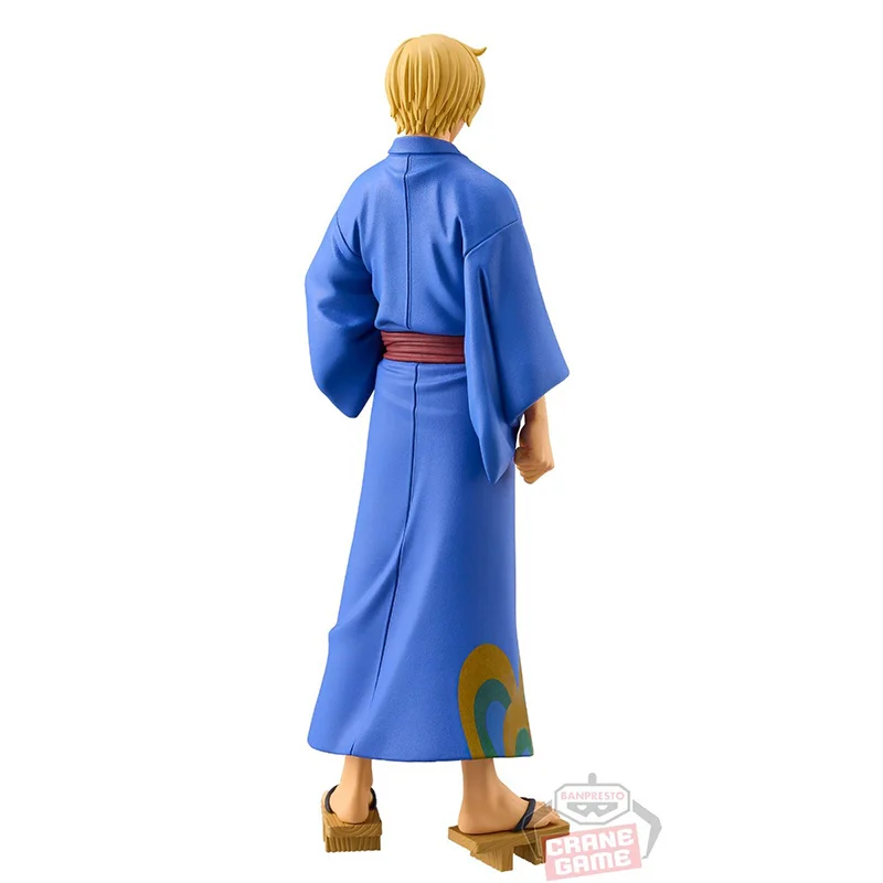 Bandai Banpresto One Piece DXF The Grandline Series Wanokuni Sanji Yukata Ver. 17Cm Anime oryginalna figurka Model zabawkowy prezent