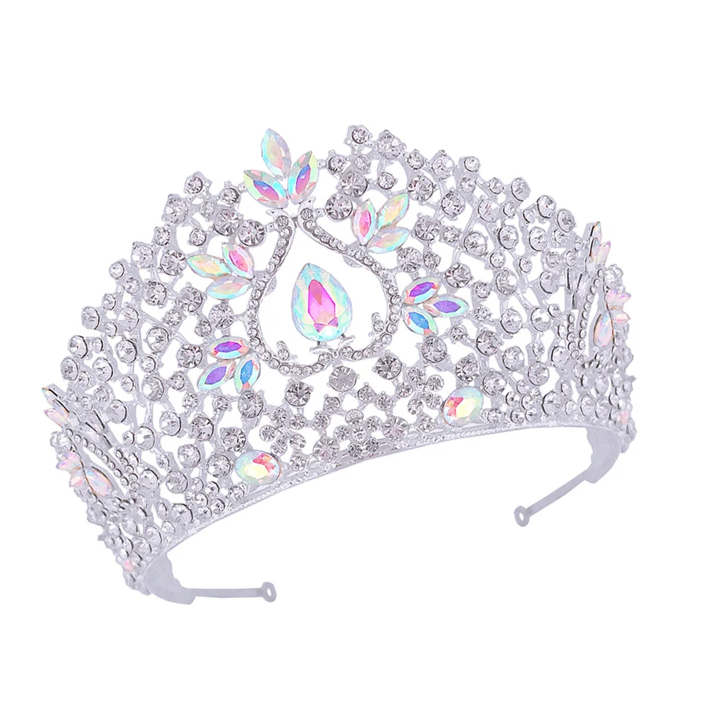 

Crystal Crown Headband Alloy Women Luxury Bridal Headdress Party Wedding Accessory Lightweight Crown For Bride Bridesmaid Prom