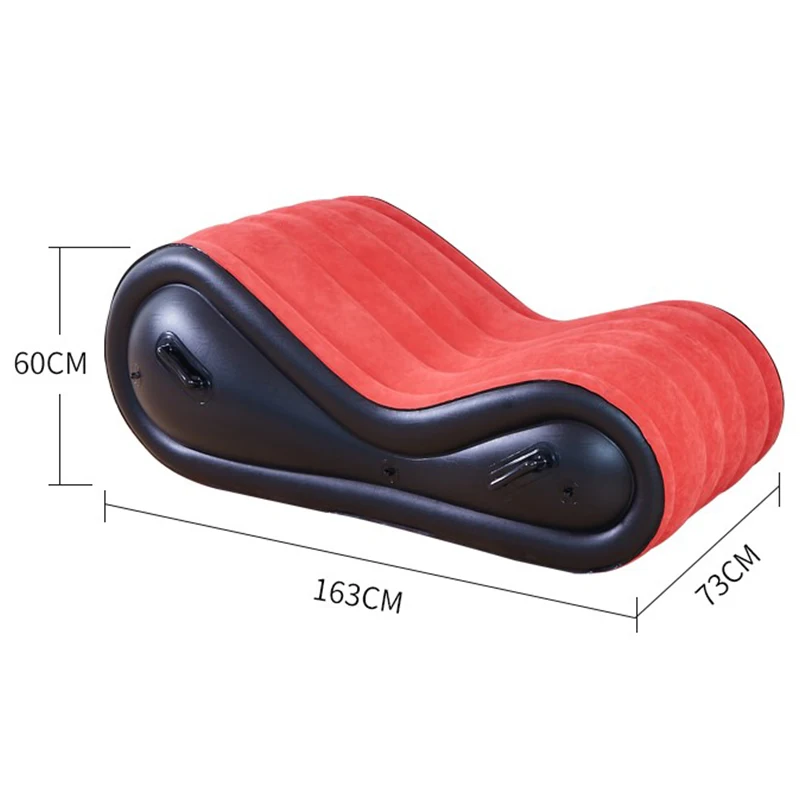 Inflatable Sofa Bed Pillow Lazy Chair Furnitures Couples Adults Games Products Sleeping Wedge Air Cushion Husband And Wife Night