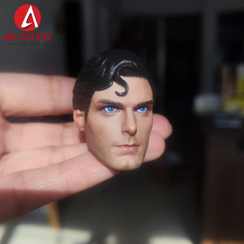 Modelo tallado de cabeza de Christopher Reeve, 1/6, para cuerpo de figura de acción de soldado masculino de 12"