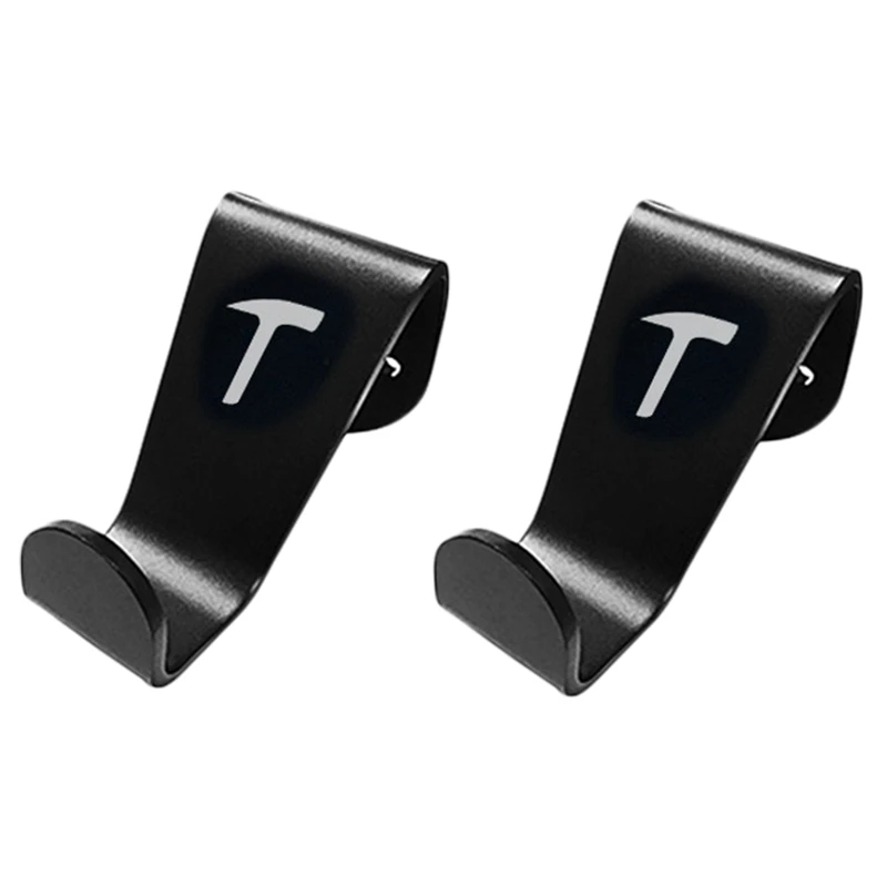 2 X Car Seat Headrest Hook Hanger Holder Fit For Tesla Model 3/S/X