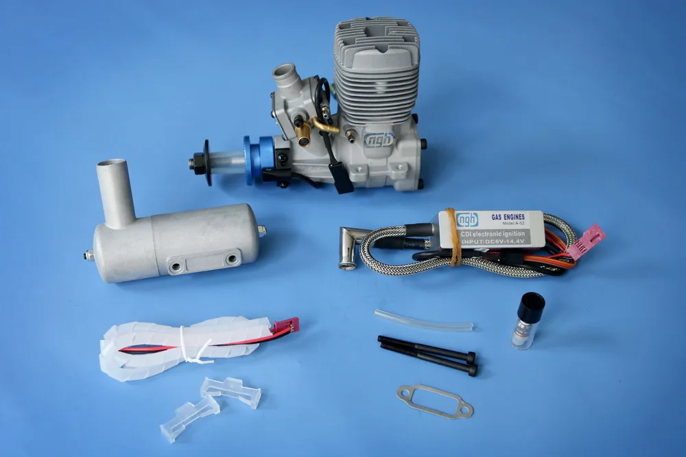 NGH GT17 17cc 2-Stroke Gas Engine Compact Gas Power for Mid-Scale RC Aircraft