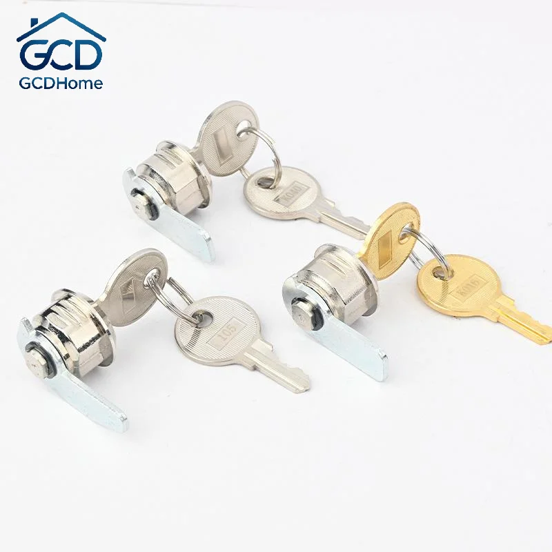 Durable Zinc Alloy Drawer Lock Anti-Scratch Secure with 2 Keys for Mailbox Cash Register Cabinet Commercial Storage