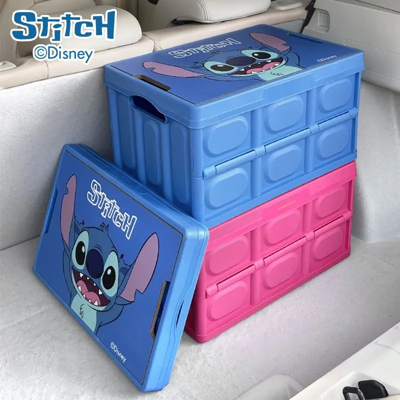 

Lilo&Stitch Folding Car Trunk Storage Box Cartoon Anime Lotso Pattern Accessories Camping Home Organizing Box Car Storage Box