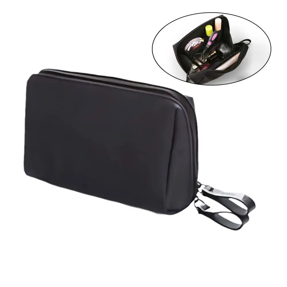 Bolsa de maquiagem impermeável para mulheres, bolsa cosmética simples, bolsa de higiene pessoal monocromática, bolsas de maquiagem, nova, transporte direto, I1F1, 2023