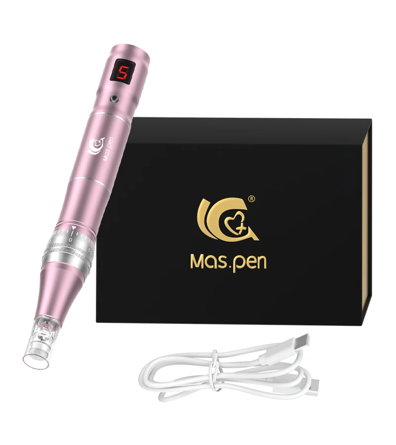 mas-pen-l3-マイクロニードリング-ダーマペン-内蔵500mahバッテリー、充電式美容機器-ギフトボックスデザイン付き