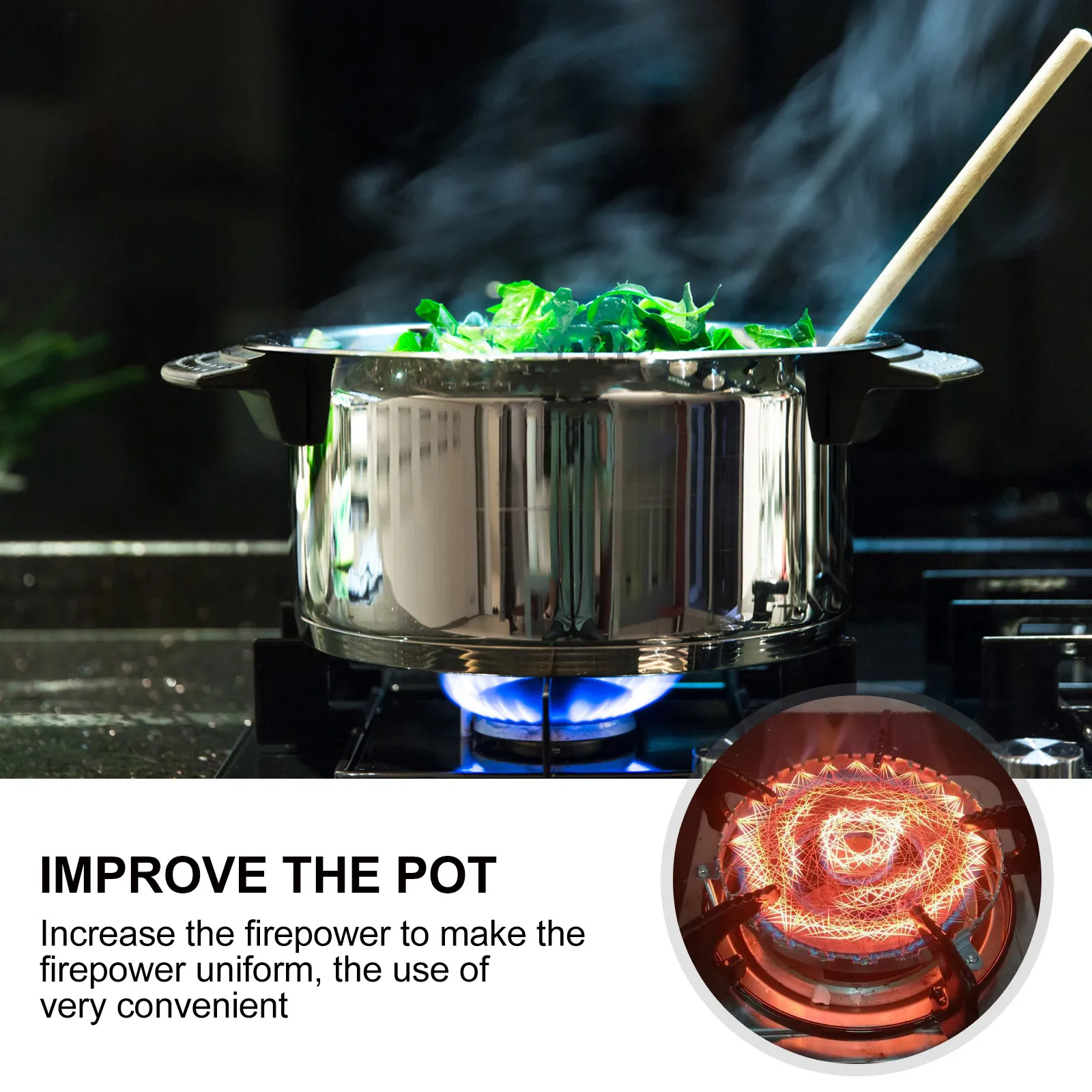 Gas Stove Nickel Wire Mesh Stainless Steel Fire Concentrated Circle Metal Mesh Even Flame Distribution Gas Cooker Ring