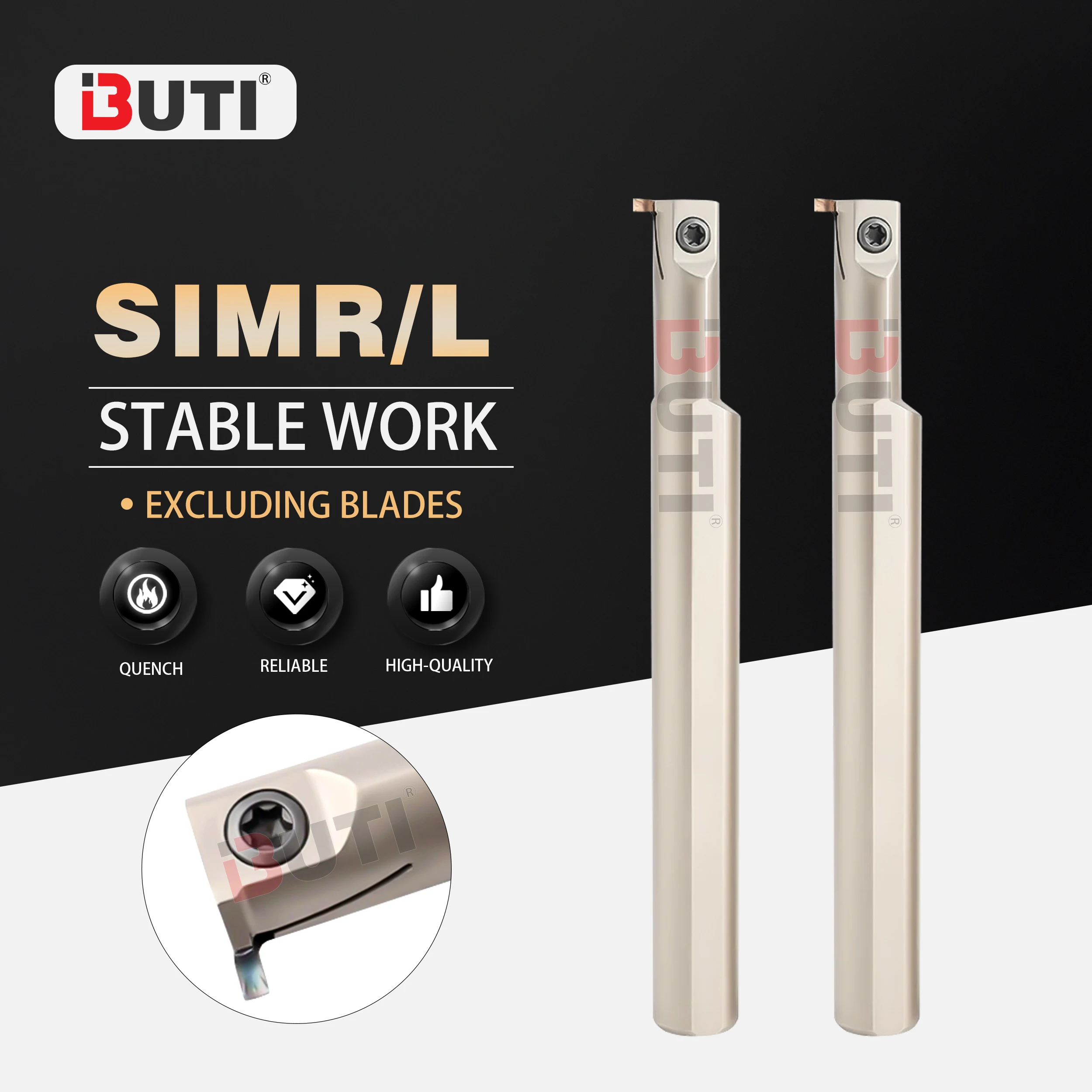 SIMR/SIML SIMR12K02-3.5 SIMR16M03-4.5 Cutting Groove Blades Deepens Small Diameter Inner Hole Groove Numerical Control Tool Rod