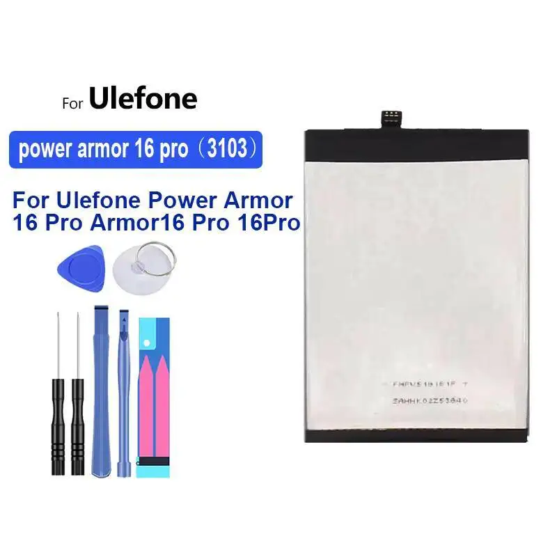 

Аккумулятор мобильного телефона для Ulefone Power Armor 16 Pro Armor 16 16Pro 3103, 9600 мАч, прочный
