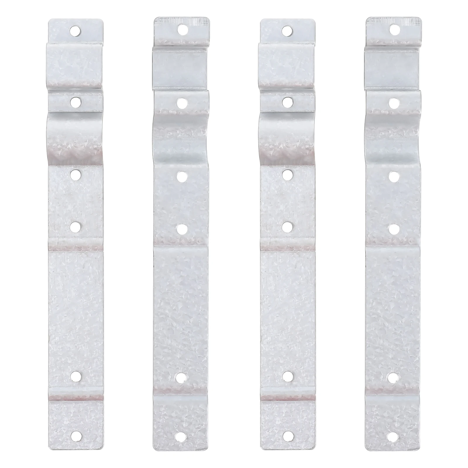 

2 Sets Silver Zinc Alloy Fixing Clamps Sturdy Water Holding Brackets Farm Accessories Durable Corrosion Resistant Support Holder