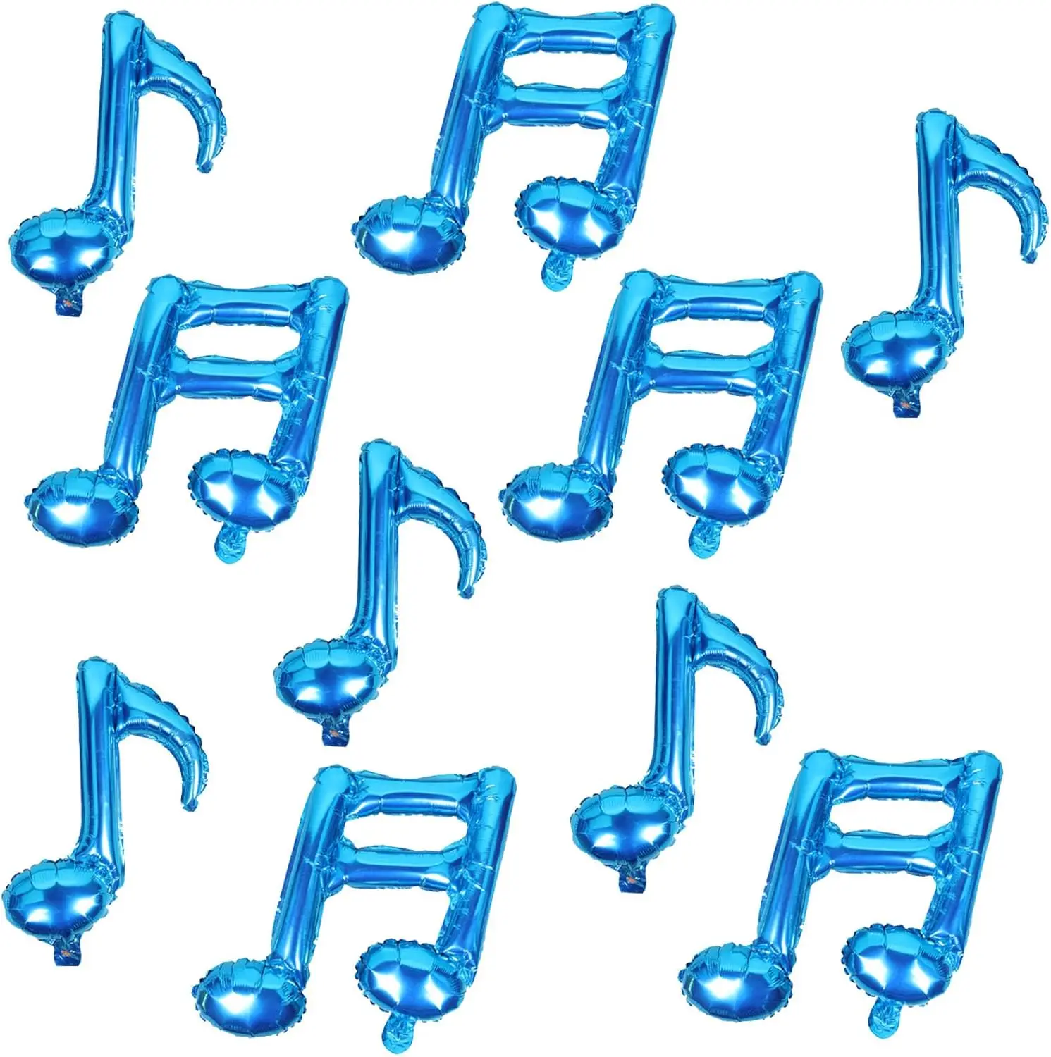 10 Stück Musiknoten Schwarze Ballons Mylar-Ballons 17 Zoll Happy Birthday Ballon-Banner Musik-Ballons für Geburtstagsfeier – Detail 5