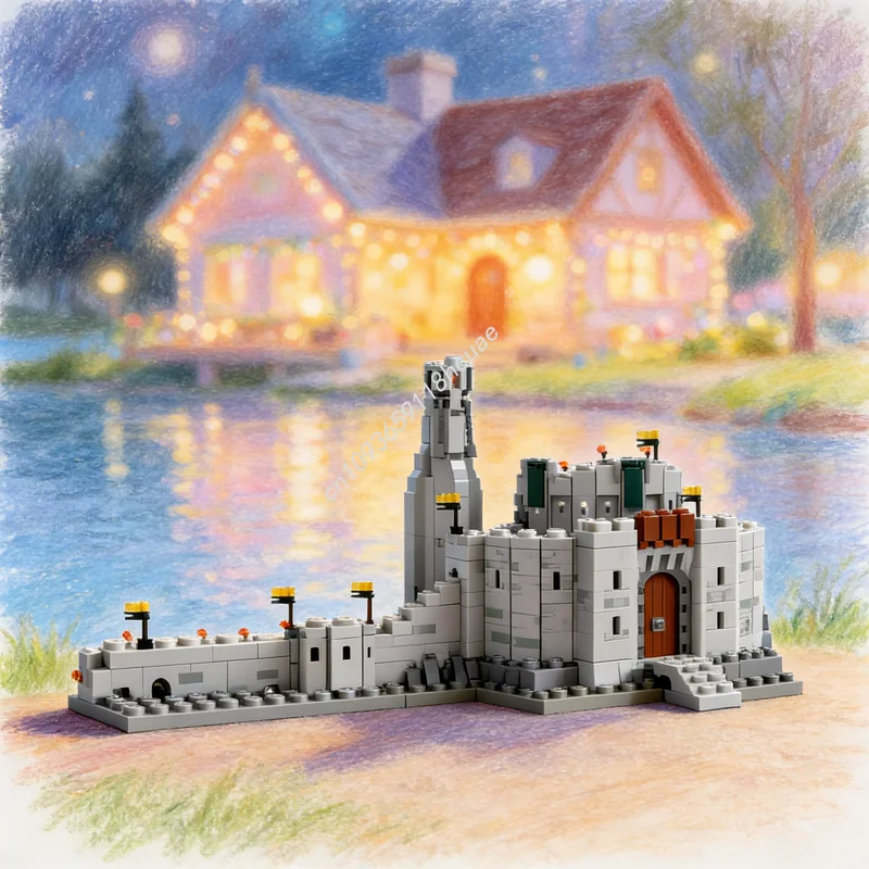 

3548 деталей MOC «Глубокий Хелмстор» — расширение к конструктору «Властелин колец», модель для сборки, рождественский подарок, развивающая игрушка, конструктор, образовательный набор