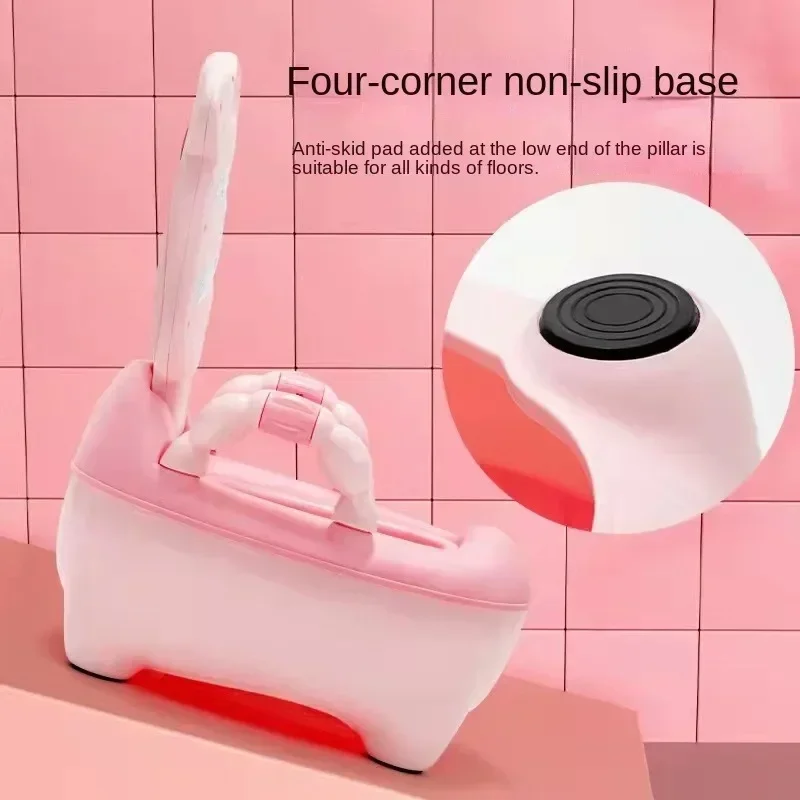 Baby Potty Toilet Training Seat Household Sitting Style Urinal Cute Cartoon Cow Doll Type Buckets Potty Newborn Portable Toilet