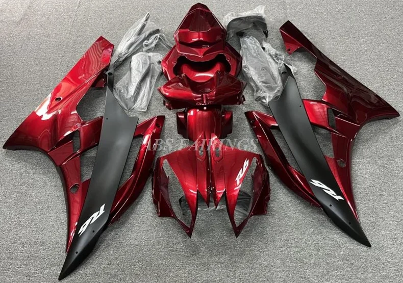 4Gifts New ABS Motorcycle Fairings Kit Fit For YAMAHA R6 2006 2007 06 07 Bodywork Set Custom Black Red