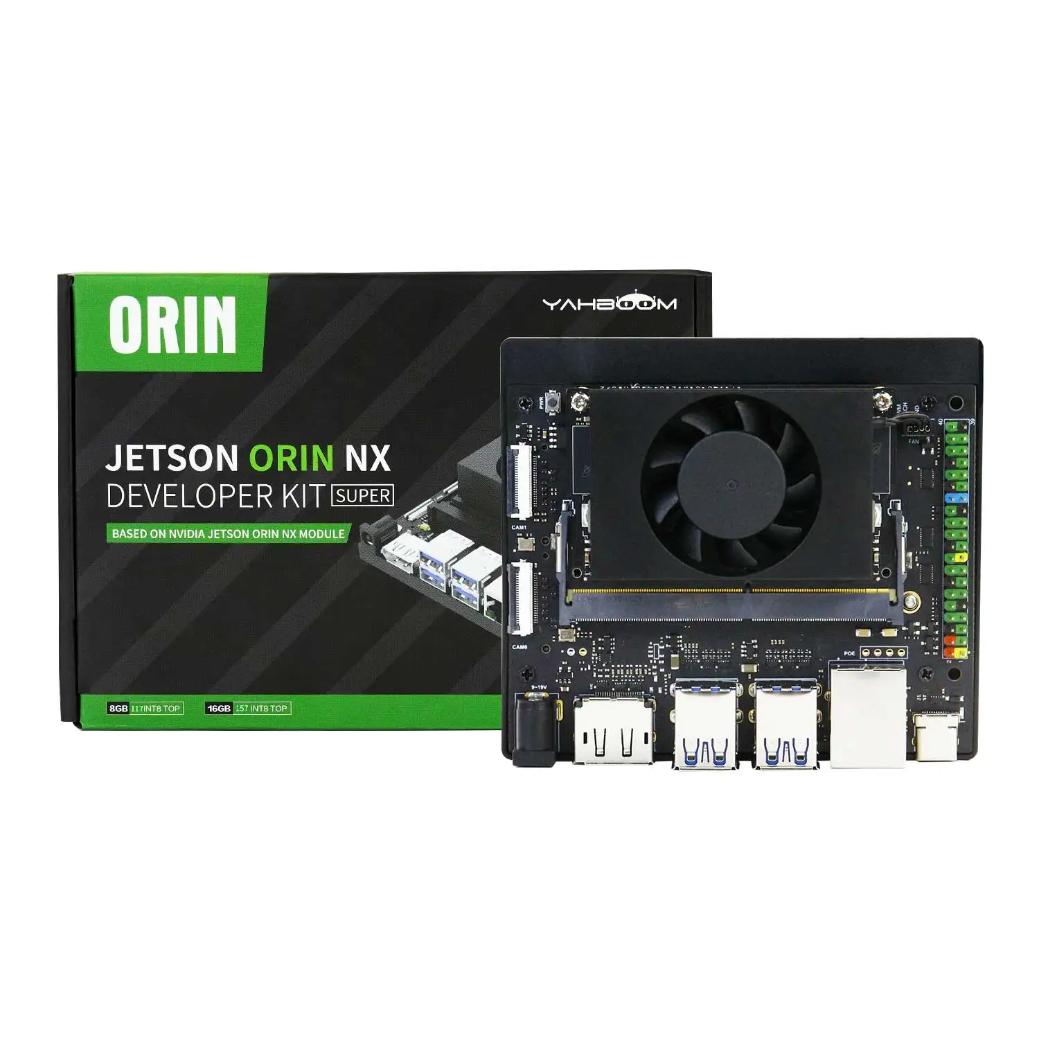 Jetson Orin NX Developer Kit with NVIDIA Official Core Module 8G16G RAM and 128G SSD with yolov5 jetpack5.1.1 Deep Image Process