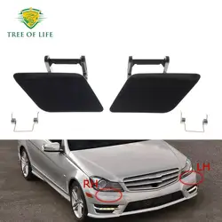 For Mercedes-Benz C-Class W204 C250 C350 C63 2012 2013 2014 Front Headlight Washer Sprayer Nozzle Cylinder Jet Washer Cover Cap