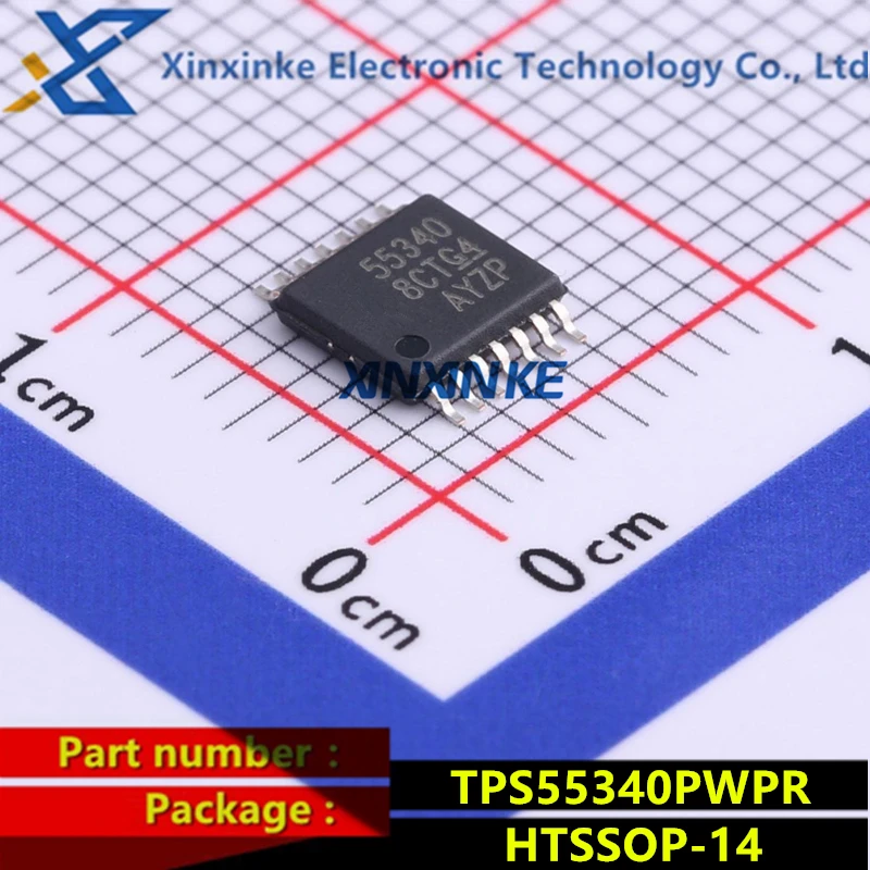 TPS55340PWPR HTSSOP-14 Mark: 55340 Switching Voltage Regulators Int 5-A 40-V Wide Input Rg DCDC Cnvrtr Power Management ICs