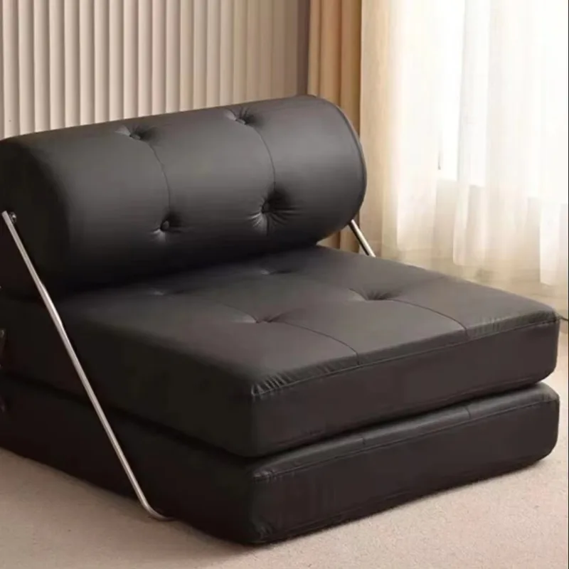 Scandinavian Taji Sofa Living Room Tofu Block Single Leisure Chair Lazy Person Sofa Can Lie Down and Sleep Dual-use Folding Beds