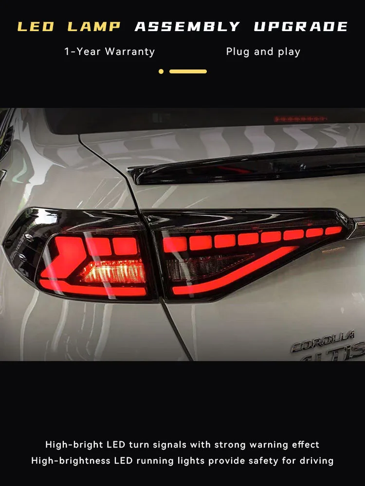 Car Lights For Toyota Corolla 2019-2023 Upgrade LED DRL Projector Lens Taillight Tool Auto Turn Signal Tail Lamp Accessories