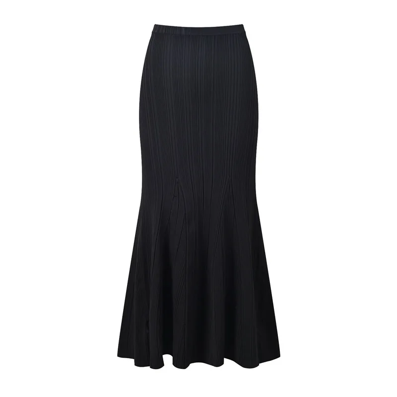 Women Knitted Cotton Skirt High Quality Mermaid Skirt