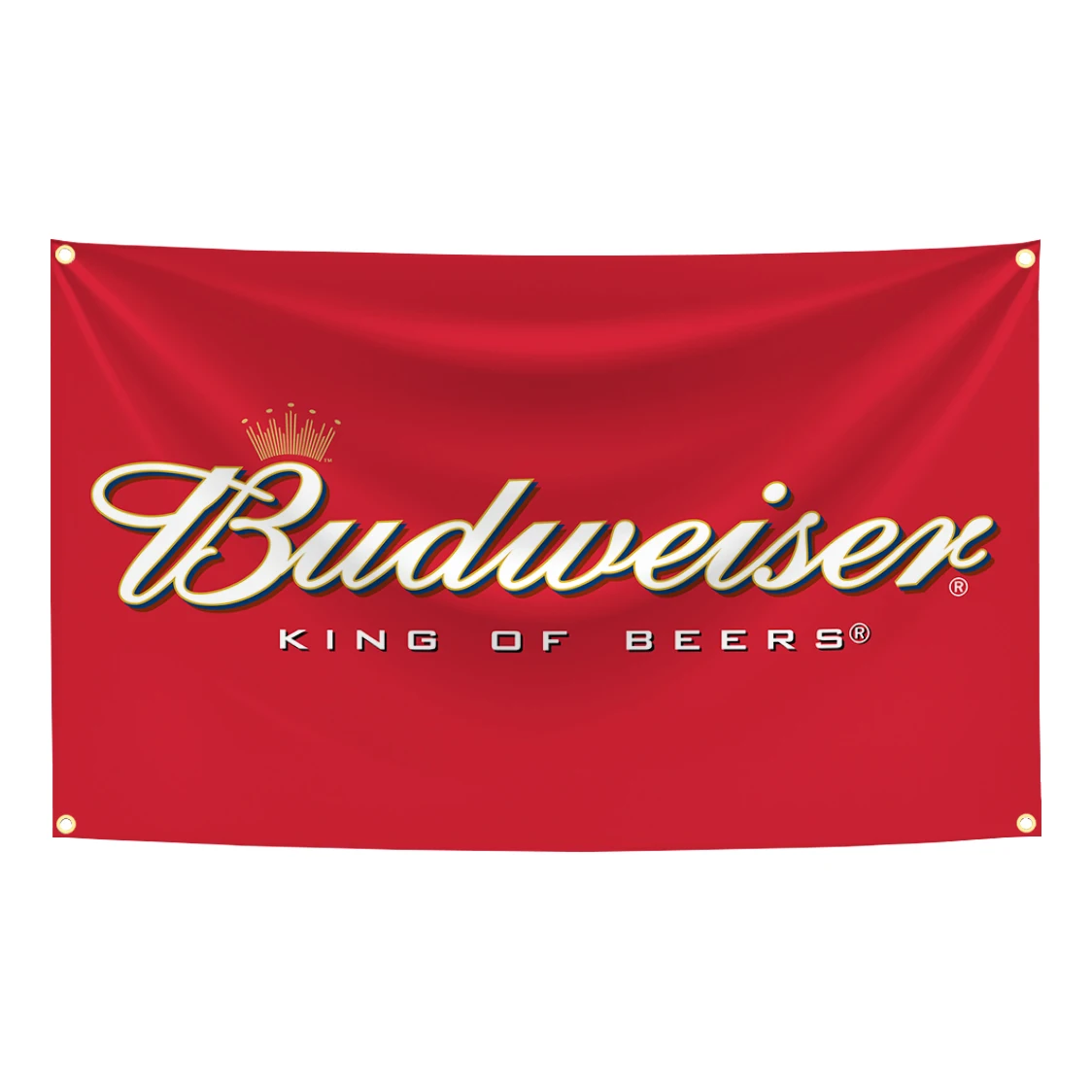 B-Budweisers King of Beers Flag Car Tapestry Polyester Digital Printing Banner for Garage Wall Art Out Door Decoration