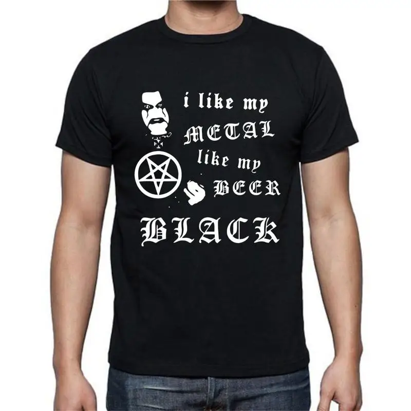 

Забавная футболка I Like My Metal Beer Black Anon Rock