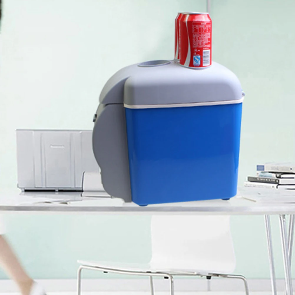 

7.5L 2 in 1 Car Cooler Warmer Fridge Blue Low Power Belt Design Easy Carry Drinks Veg Fruits Medicine 12V Vehicle