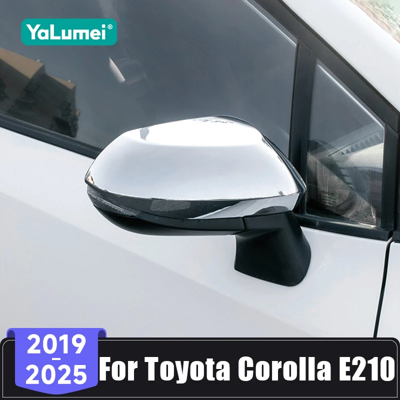For Toyota Corolla E210 Hybrid 2019 2020 2021 2022 2023 2024 2025 ABS Car Rearview Mirror Shell Trim Cover Sticker Accessories